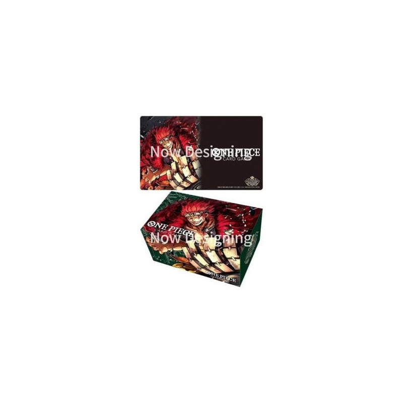 One piece card game -  eustass "captain" kid - ensemble surface de jeu et coffret de rangement (anglais)