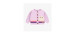 Purple ribbed knit vest with jacquard pattern, newborn