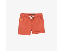 Orange relaxed fit short in...