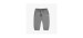 Gray pants regular fit jogger style in French terry, baby
