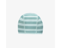 Blue striped swimming cap,...