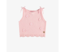 Pink knitted camisole with...