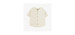 Cream short sleeve relaxed fit T-shirt, child