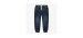 Relaxed fit pants in dark blue stretch denim, child
