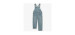 Relaxed fit long overall in light blue stretch denim, child