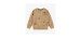Light brown long sleeves patterned relaxed fit sweater with illustration, child