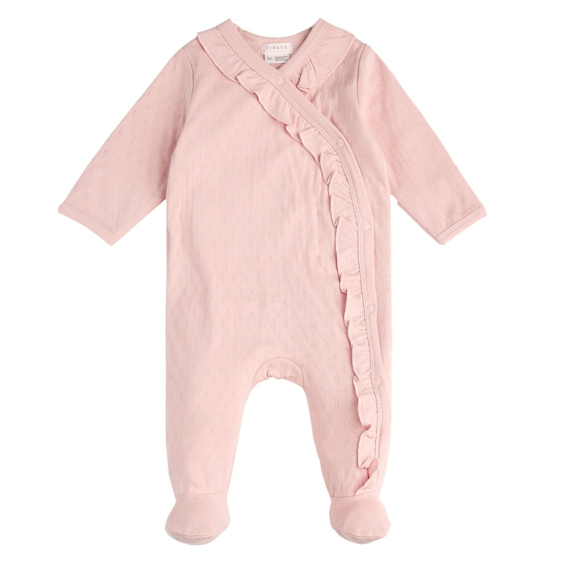 Pointelle Pink Pajamas 0-9 months