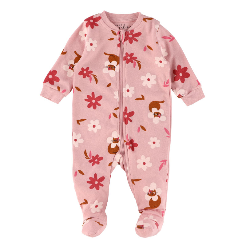 Bébé Confort Pyjama Fleurs Chats 0-30mois