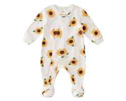 Premature Sunflower Magnetic Pajamas - 12 months