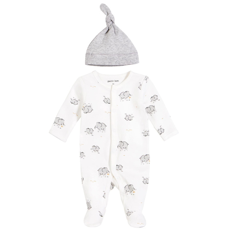 Petit Lem Ensemble Pyjama Éléphant Prématuré