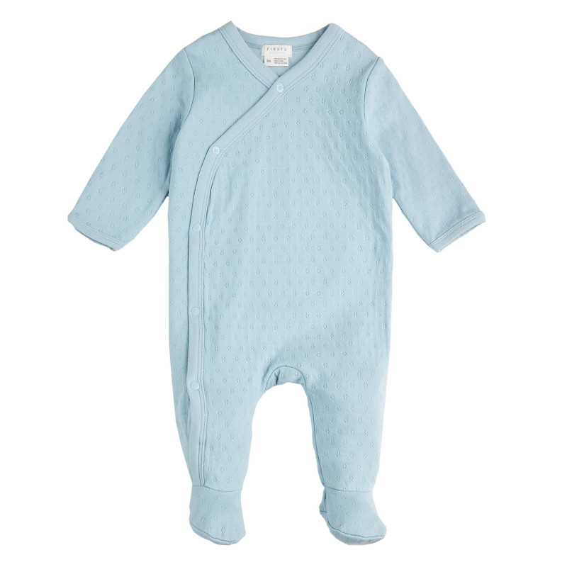 Firsts par Petit Lem Pyjama Pointelle Bleu 0-9mois