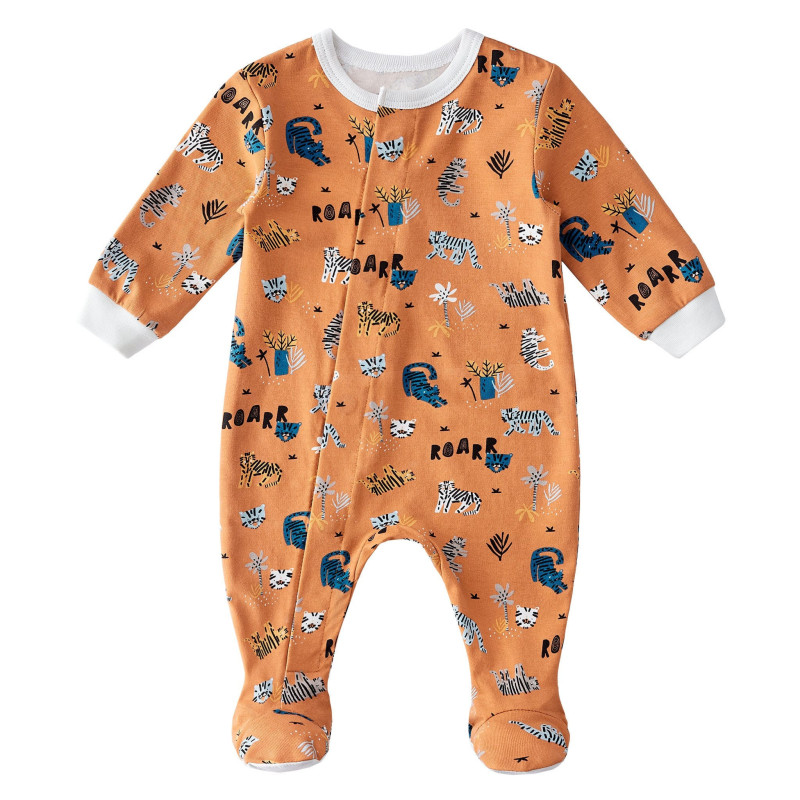 Collé-Collé Pyjama Magnétique Tigres Prématuré - 12mois