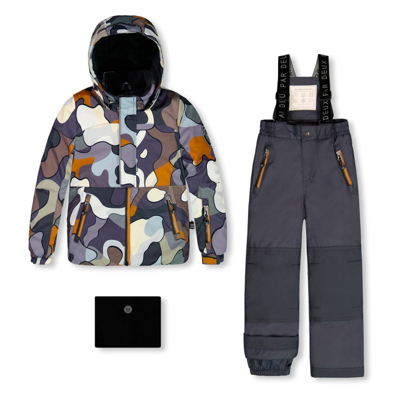 Deux par Deux Habit de Neige Deux Pièces Camo 7-12ans