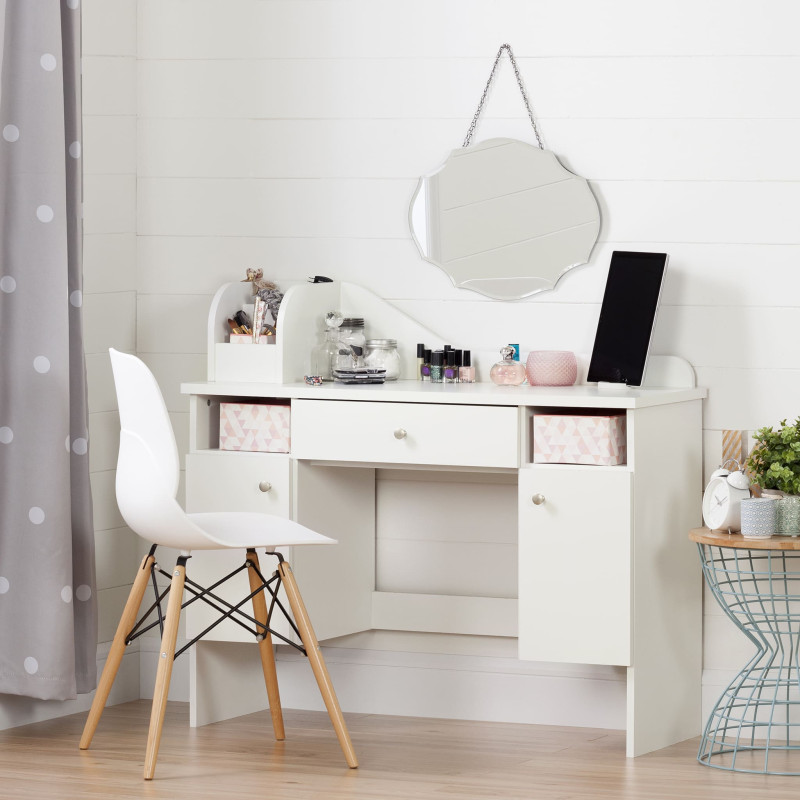 Dressing Table with Drawer - Vito Solid White