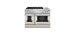 Cuisinière au Gaz de 48 po. KitchenAid 4.1 pi.cu avec 6 brûleurs en Blanc KFDC558JMH