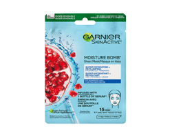 GARNIER Skin Activ Moisture Bomb masque en tissu super hydratant et repulpant, 28 g