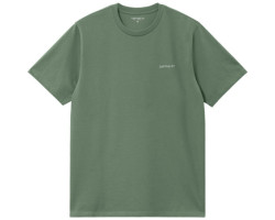 Short-sleeved t-shirt with handwritten embroidery - Men