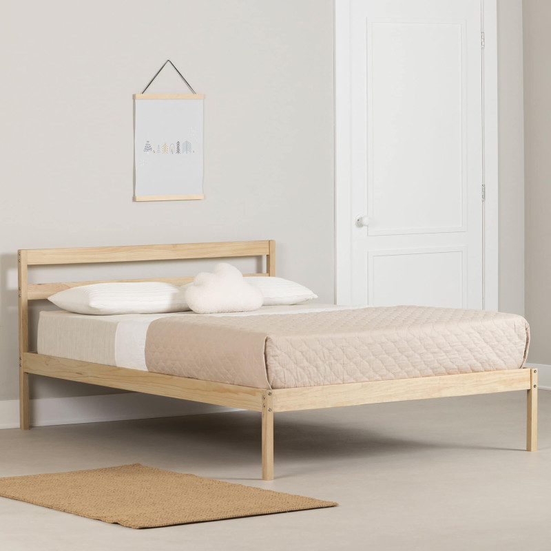 Double wooden bed - Sweedi Natural wood