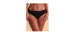 TURQUOISE COUTURE Bas de bikini bande de taille pliée SOLID