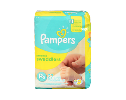 PAMPERS Couches Swaddlers, taille p, format jumbo, 27 unités