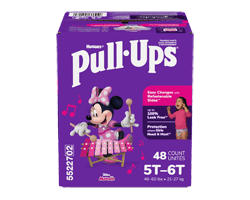 PULL-UPS Sous-vêtements d'entraînement pour filles, 5T-6T, 48 unités