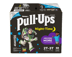 PULL-UPS Night-Time sous-vêtements d'entraînement pour garçons, 2T-3T, 68 unités
