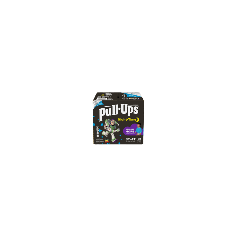 PULL-UPS Night-Time sous-vêtements d'entraînement pour garçons, 3T-4T, 60 unités