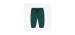 Green regular fit pants with pattern, baby