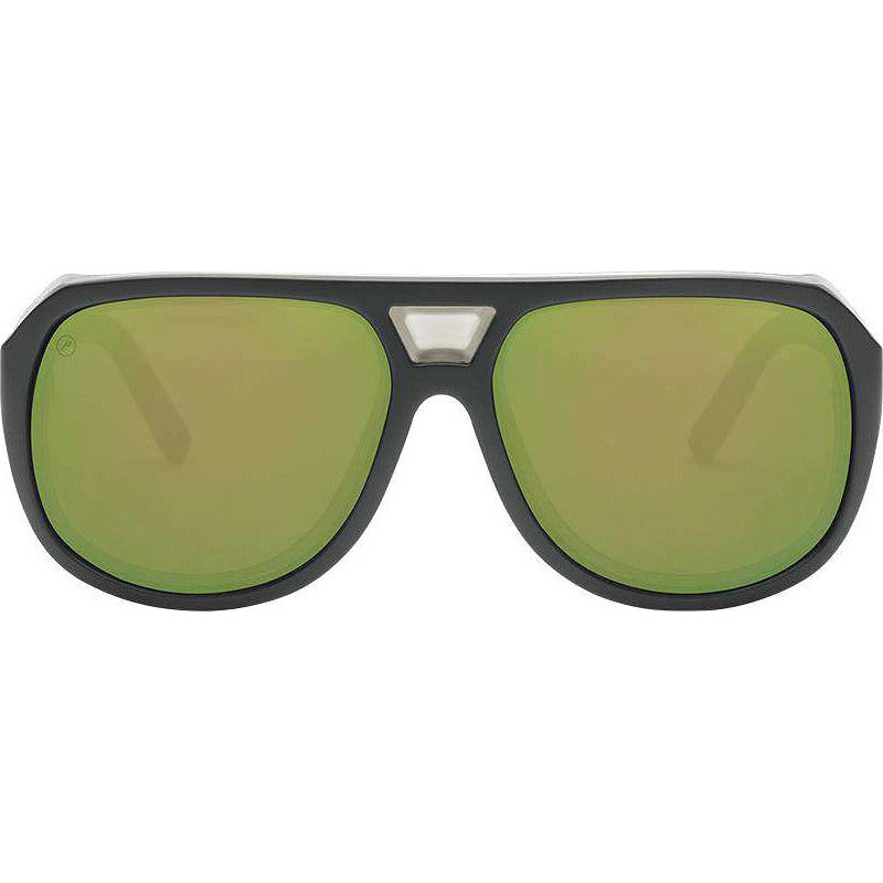 Stacker Sunglasses - Matte Black - Bronze Green Oro Polarized Lenses - Men's