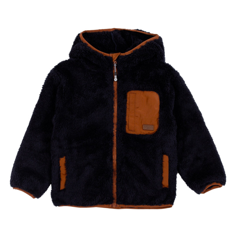 Navy Sherpa Jacket 3-10 years