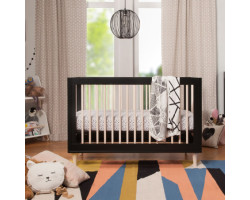 Lolly 3 in 1 Convertible Sleeper - Black / Natural Washed