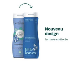 Attitude / 473 ml Little Leaves - Shampoing et gel nettoyant 2 en 1 bleuet