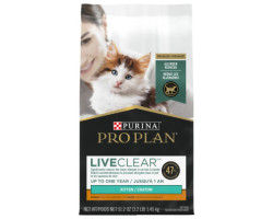 “LiveClear” dry food for cats…