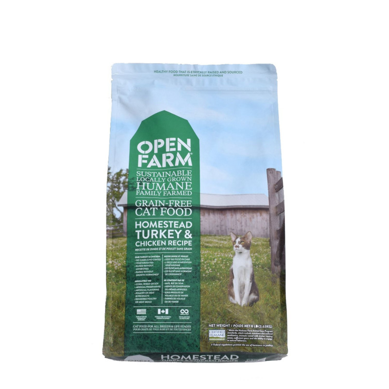 Open Farm Nourriture sèche pour chats, dinde et po…