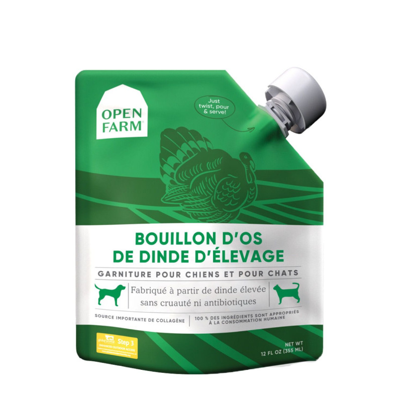 Open Farm Bouillon d'os de dinde pour chiens et ch…