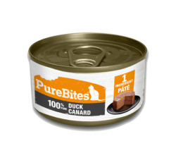 PureBites Pâté au canard pour chats, 71 g