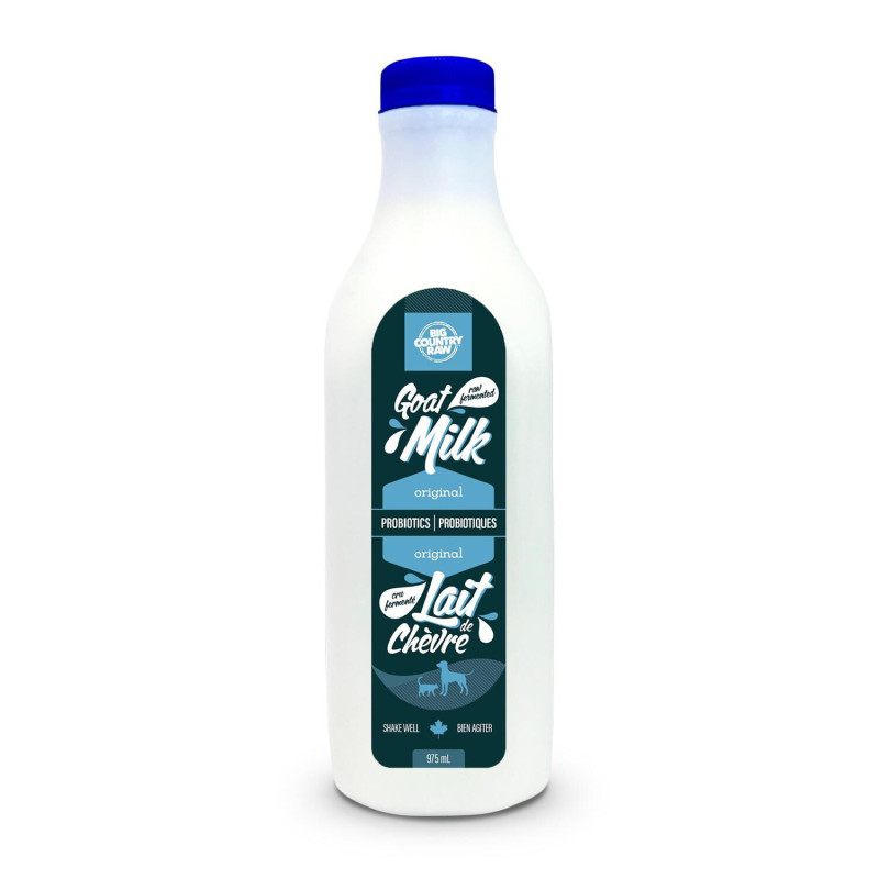 Raw goat's milk, 975 ml