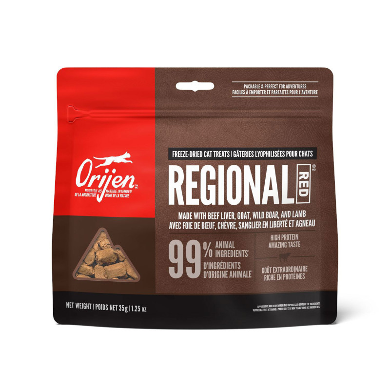 Freeze-dried treats “Regional Red” for…