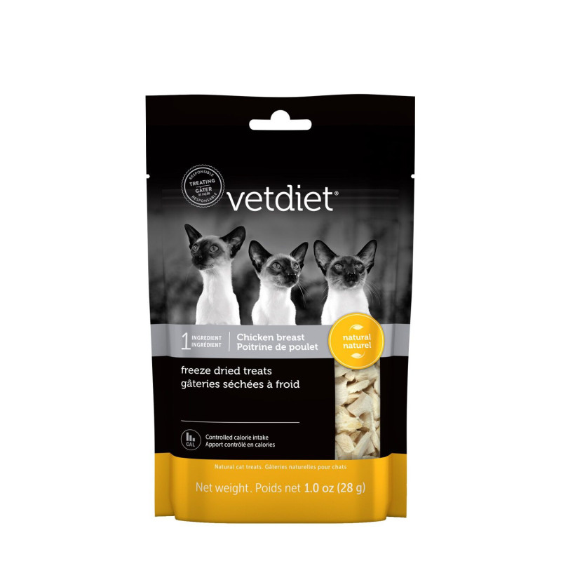 Vetdiet Gâteries de poitrine de poulet séchées à…