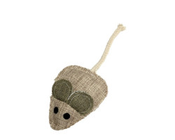 Jute toy with catnip, mouse