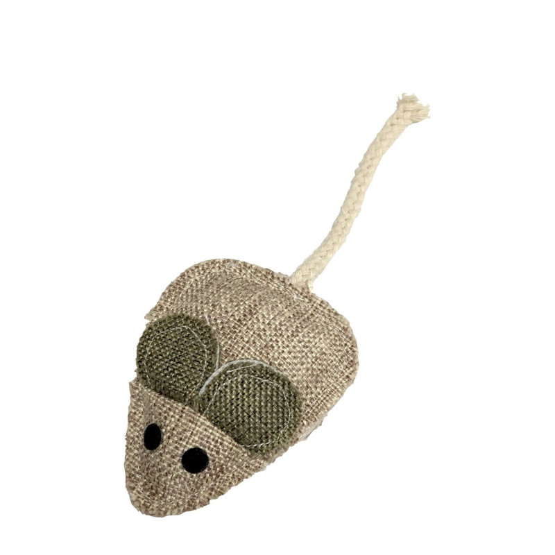 Jute toy with catnip, mouse