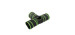 3-way tunnel for cats, green