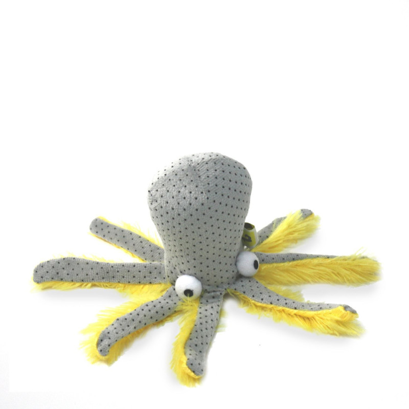 Plush octopus for cat