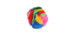 Multicolored ball cat toy