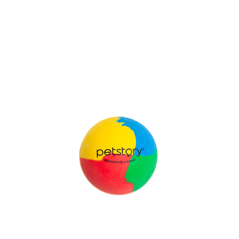 Multicolored bouncing ball