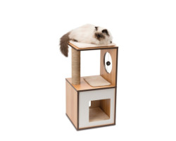 V-Box furniture 72.5 cm for cats, walnut