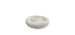 Round Plush Pet Bed, White