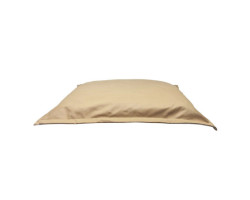 Faux leather cloud cushion, beige