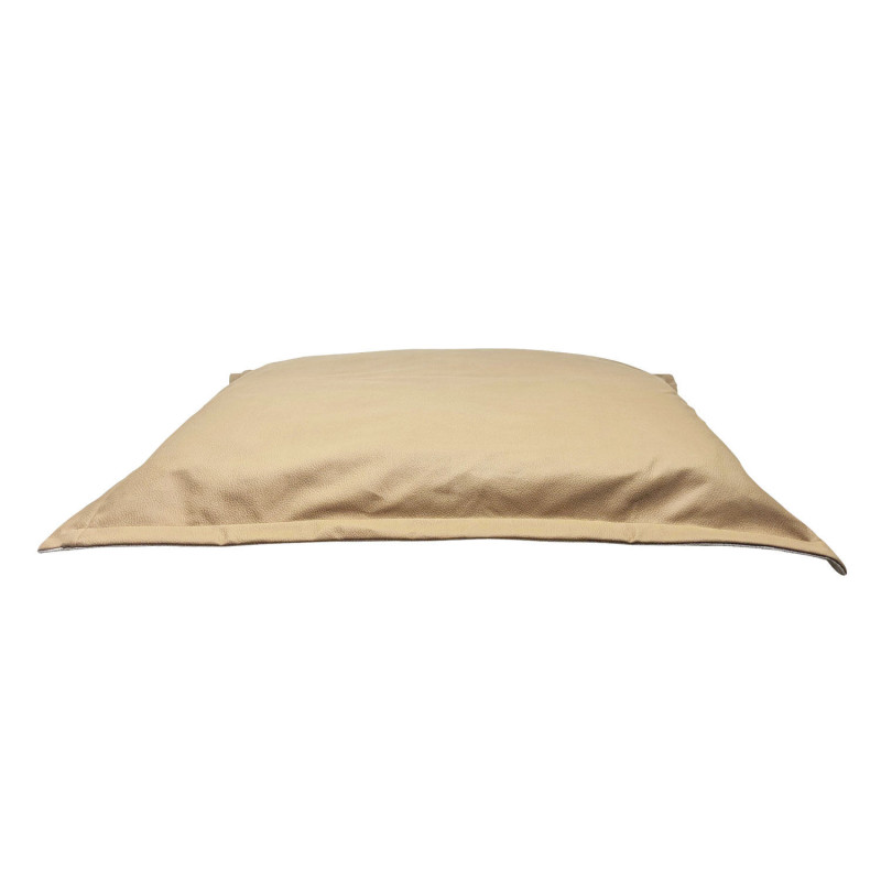 BeOneBreed Coussin nuage faux cuir, beige