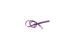 Nylon leash for cats, purple